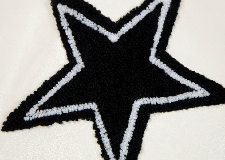 Чоловіча куртка з поліуретановою клаптиковою вишивкою, налаштована виробником оригінального обладнання