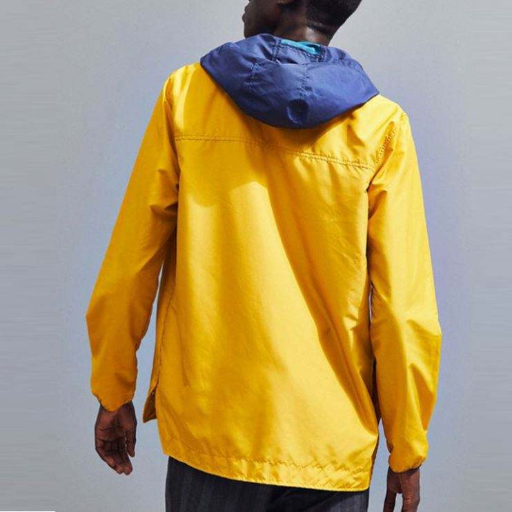 โรงงานจีน Custom Jackette สำหรับผู้ชาย Colorblocked Voyage Anorak Windbreaker Jackets