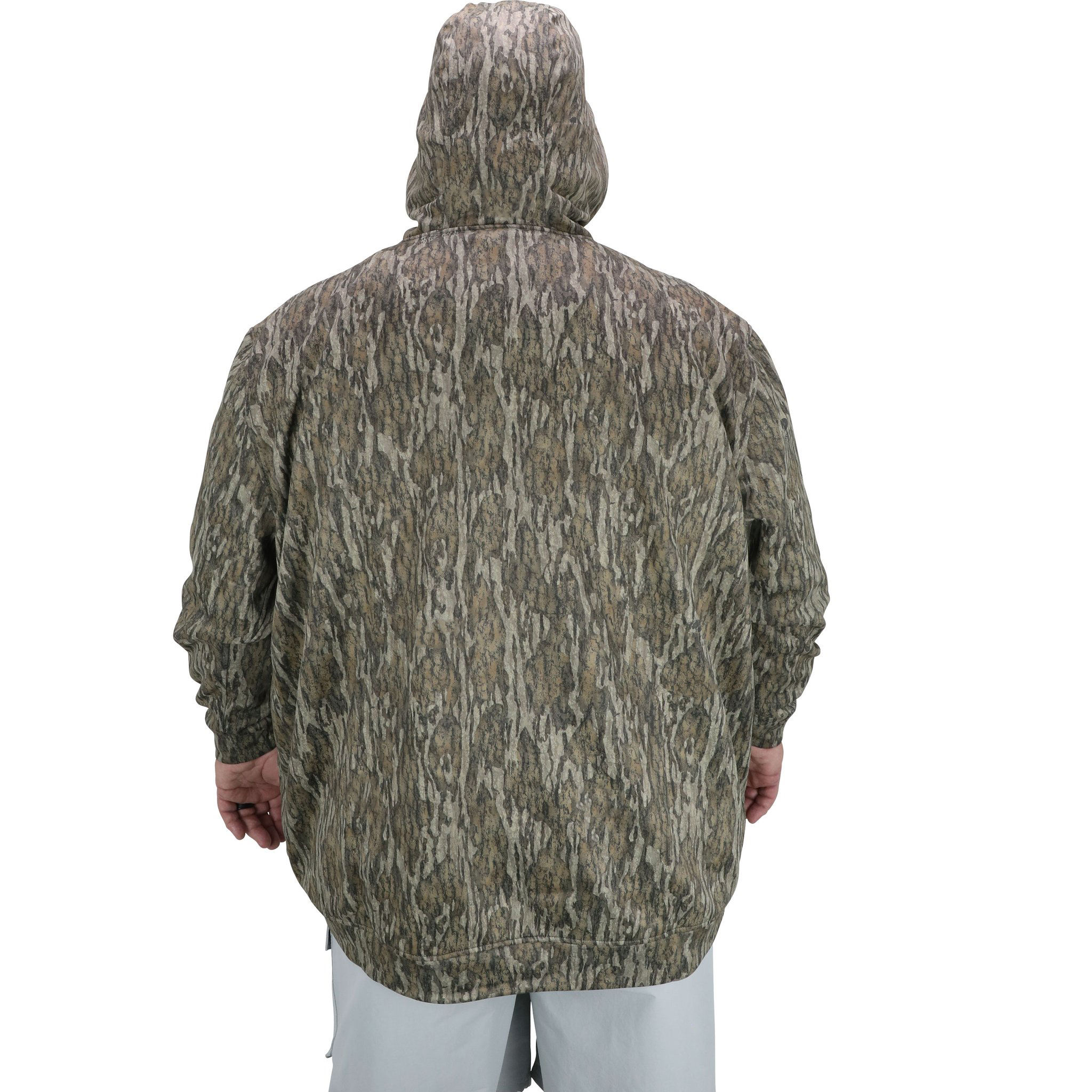 شعار الشركة المصنعة OEM مخصص 100٪ بولي المستعبدين Microfleece موسي كامو غطاء الوجه الرجال الصيد هوديي