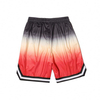 Short de sport personnalis&eacute; pour hommes, cordon de serrage &agrave; la taille, coupe d&eacute;contract&eacute;e, imprim&eacute; ombr&eacute;, short de basket-ball de sport