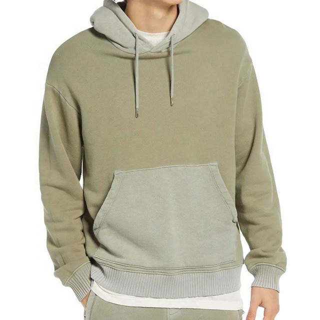 OEM v&yacute;robca na z&aacute;kazku Vysok&aacute; kvalita Vintage Washed Colorblock Kapucňa Mikina s kapucňou a kapucňou