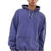 Fabricante OEM atacado de grandes dimens&otilde;es bordado personalizado estilo rua moletom com capuz masculino de algod&atilde;o lavado