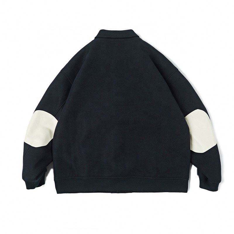 OEM-producent Nyt brugerdefineret logo High Street Monogram Baseball Style Fried American Bomber Jacket