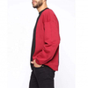OEM-producent Custom Cute Streetwear Crewneck overdimensionerede splejsningsfarveblok sweatshirts