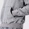 Sweat &agrave; capuche &eacute;pais 100% coton pour hommes, Service de fabricant OEM, Streetwear personnalis&eacute;, surdimensionn&eacute;, lav&eacute;, Vintage