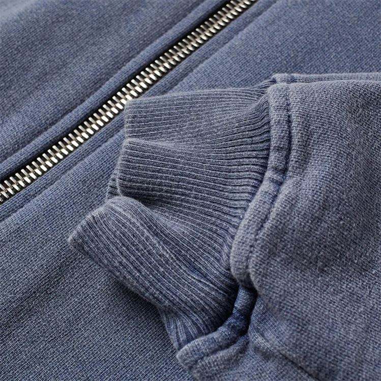 OEM v&yacute;robce Velkoobchod P&aacute;nsk&eacute; 100% bavlna Vintage Styl Vlastn&iacute; mikiny na zip Up Oversized Fit Wash