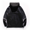 Pengilang OEM Disesuaikan Blok Warna Patchwork Setengah Zip Kasual Baju Sweat Tersuai Bersaiz Besar Hoodies Lelaki Hoodies