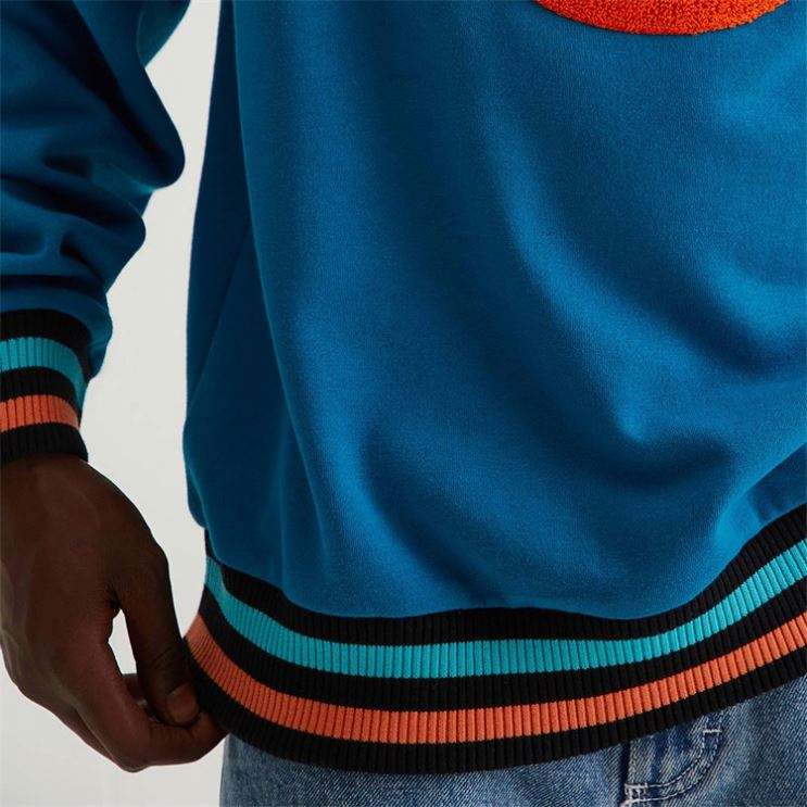OEM Manufacturer Custom Chenille Plumarii Pathces Pullover Crewneck Sweatshirt For Men Hoodie