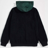 OEM fabricant personnalis&eacute; v&ecirc;tements pour hommes polaire coton demi fermeture &eacute;clair vestes &agrave; capuche patchwork pull sweat avec de grandes poches cargo