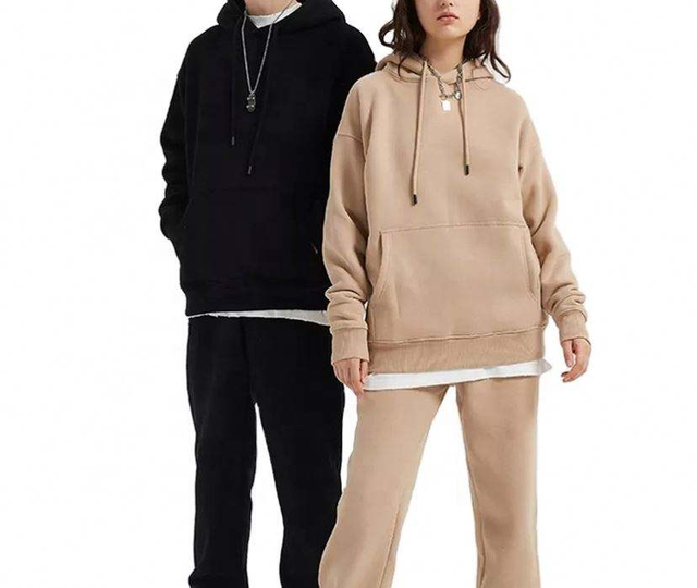 OEM Manufacturer 2022 New Custom Logo Blank Hoodie Sweatshirt Set 100% pamuk Streetwear Set za muškarce