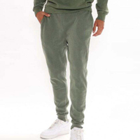 กางเกงผู้ชายแบบกำหนดเอง Drawstring เอววินเทจล้างผู้ชายธรรมดา Joggers ติดตั้ง