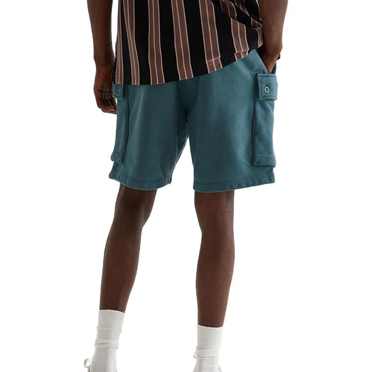 Sommar Herrkl&auml;der Designer Shorts Custom polyester Fleece Cargo Sweat Shorts