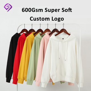 600 gsm casual h&aelig;ttetr&oslash;jer Custom logo h&aelig;ttetr&oslash;je Unisex Engros almindelige h&aelig;ttetr&oslash;jer i l&oslash;s v&aelig;gt
