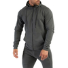 Novo design masculino personalizado esporte fitness roupas com capuz com z&iacute;per de pouco peso