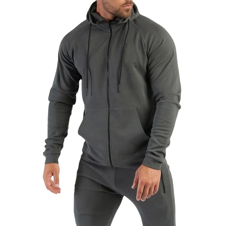 Novo design masculino personalizado esporte fitness roupas com capuz com z&iacute;per de pouco peso