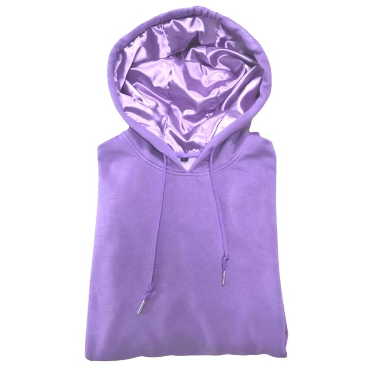 Engros bomuld fransk frott&eacute; satin foret unisex h&aelig;ttetr&oslash;jer
