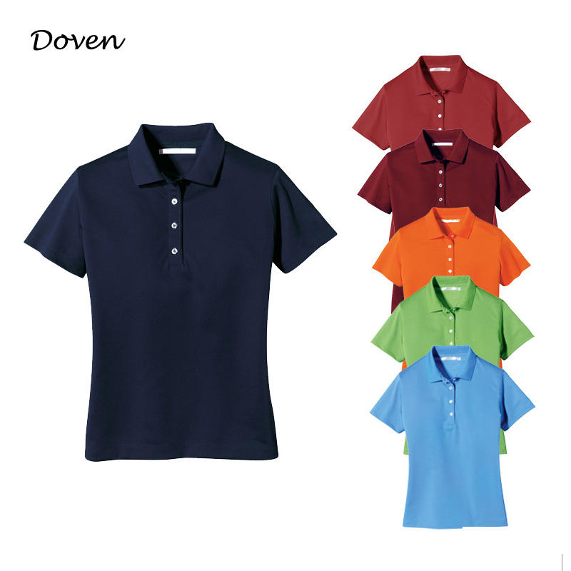 Partihandel dam sport uniform slim fit pik&eacute;tr&ouml;ja f&ouml;r kvinnor