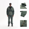 Acid Wash Fitness Heavyweight Men Two Piece Set Tracksuit Jogging Suit Sweatpants And Hoodie Set