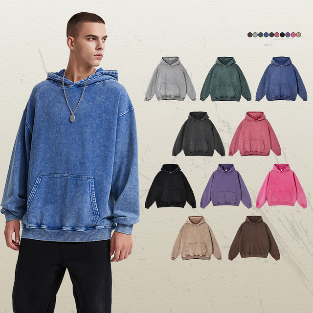 420 GSM de alta calidad ropa de calle de alta calidad pesada de gran tamaño vintage streetwear retro logotipo personalizado sudadera con capucha para hombres