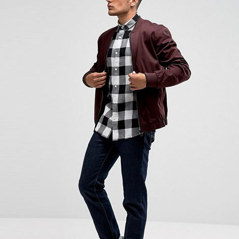 Класичні бавовняні сорочки з довгими рукавами і принтом у клітинку для чоловіків, повсякденні, виготовлені на замовлення виробником оригінального обладнання.