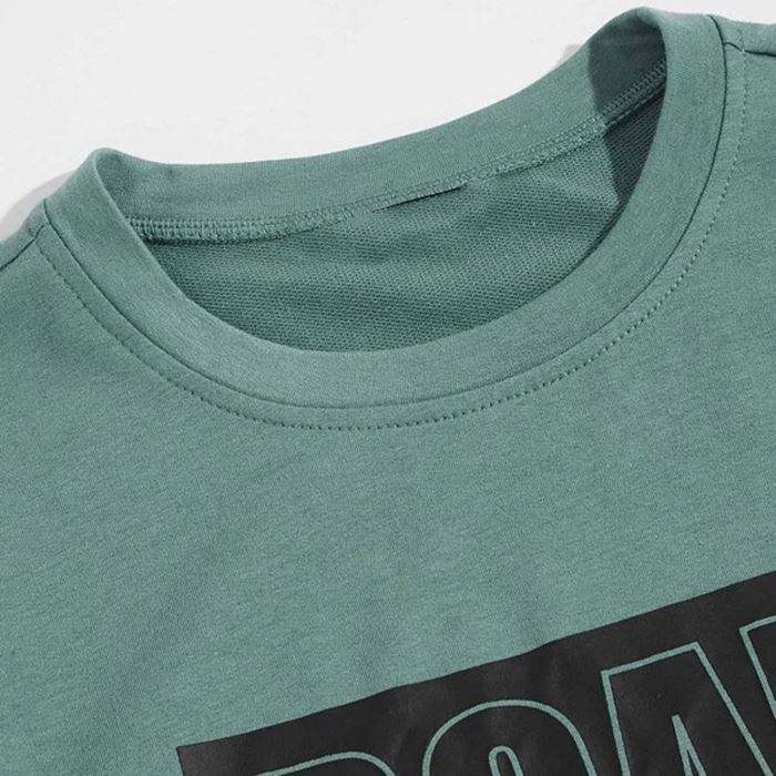 Professionell anpassad tv&aring;delad upps&auml;ttning tr&auml;ningsoverall m&auml;n bokstav grafiskt tryckt sweatshirt joggerset