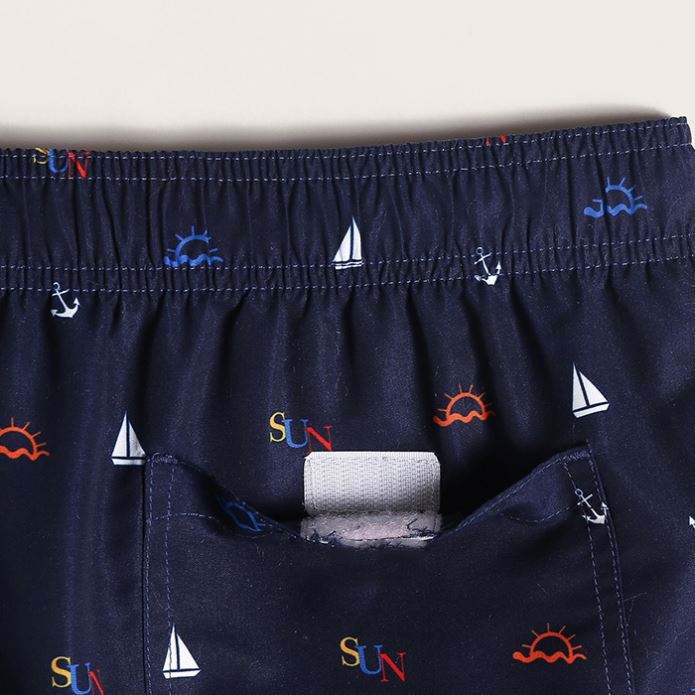 Oem B&aacute;n bu&ocirc;n Nam Quần short in đồ họa m&ugrave;a h&egrave; D&acirc;y r&uacute;t Quần short đi biển