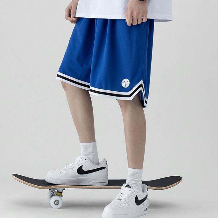 Shorts de malha personalizados dos fabricantes, shorts de basquete superdimensionados leves de ver&atilde;o, shorts de malha masculinos