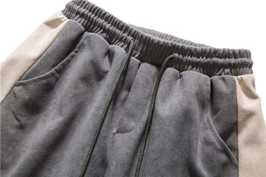 OEM-producent Brugerdefinerede bukser og bukser til m&aelig;nd Lige sidestribesyning Casual French Terry joggingbukser Bukser til m&aelig;nd