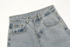 OEM ထုတ်လုပ်သူ လက်ကား စိတ်ကြိုက်လိုဂို High Street Denim Pants Washed Patch Cloth Wool Edge အမျိုးသားအဝတ်အစားအတွက် Casual Trousers