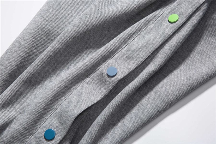OEM-tillverkare Anpassade vardagsbyxor f&ouml;r m&auml;n Enkla och fashionabla sidbr&ouml;stade byxor