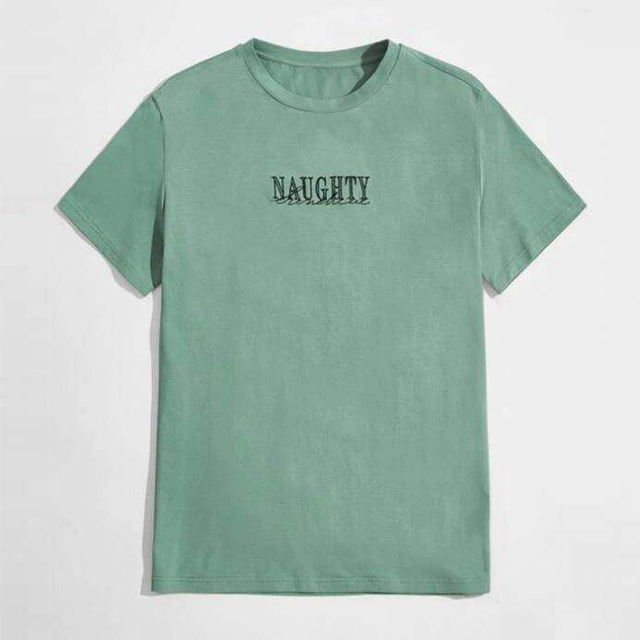 အစုလိုက် စိတ်ကြိုက်အမှတ်တံဆိပ် တီရှပ် Round Neck Letter Embroidered Men Short Sleeve T Shirt