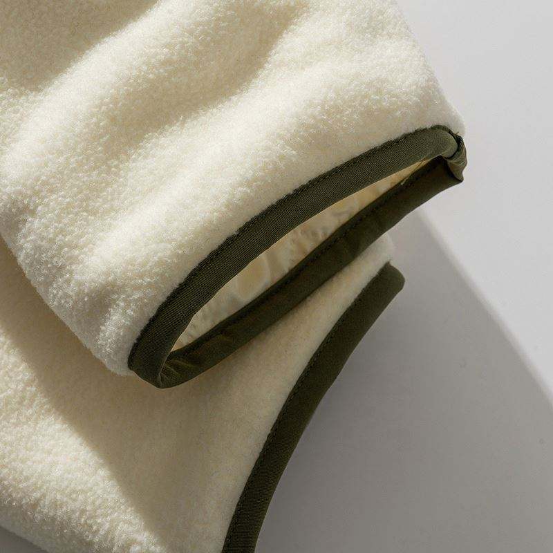 Памучни палта с много джобове по поръчка на производителя на OEM, едноцветно яке с оребрен подгъв и яка със стойка