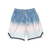Short de sport personnalis&eacute; pour hommes, cordon de serrage &agrave; la taille, coupe d&eacute;contract&eacute;e, imprim&eacute; ombr&eacute;, short de basket-ball