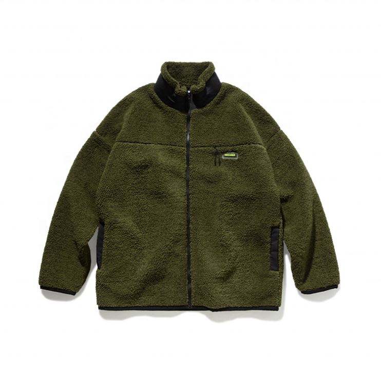 OEM-Hersteller, Unisex, Winter, Schwarz, &Uuml;bergr&ouml;&szlig;e, bequeme, winddichte, warme Polar-Fleece-Freizeitjacke