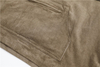 Felpa con cappuccio in velluto a coste allentata con cappuccio con tasca con cerniera e pullover da uomo personalizzato del produttore OEM