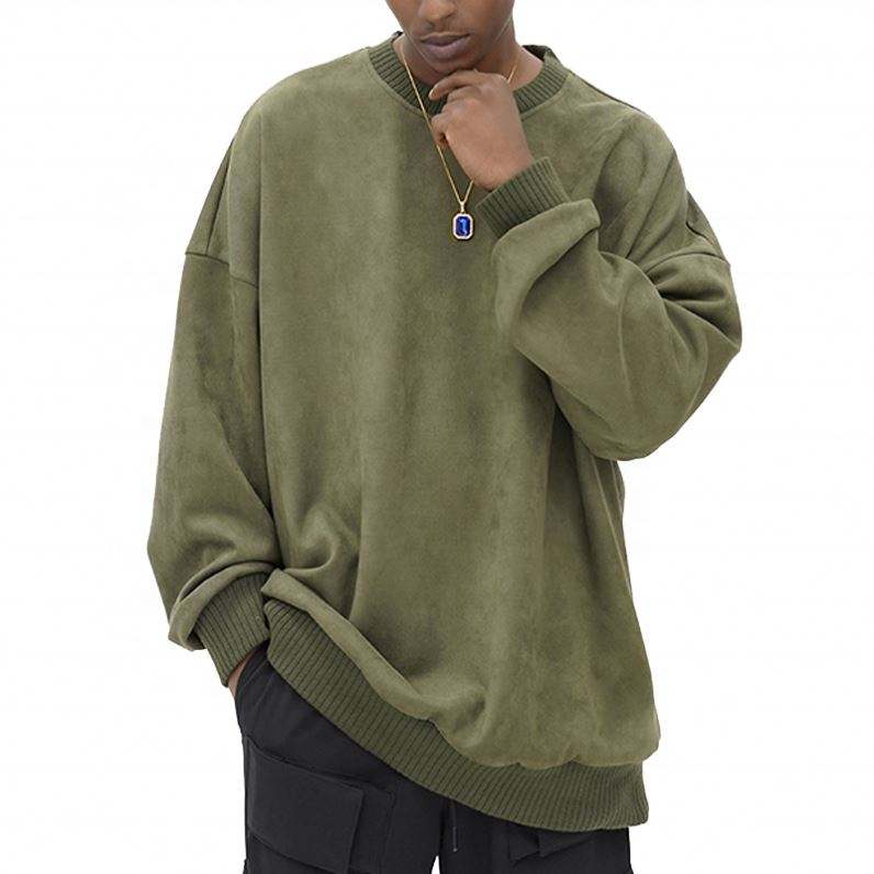 OEM Producent H&oslash;jkvalitets Oversized 3D Logo Sweatshirt Jumpers Vintage Ruskind Crewneck pr&aelig;gede Custom Sweatere