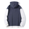 OEM Manufacturer homines fortuita solidus color Hoodie falsae duae frusta De Patchwork Long Sleeve Vestimentum