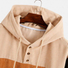 Κατασκευαστής OEM Customized Color Block Corduroy Casual Custom Φούτερ Plus Size Hoodies Ανδρικές κουκούλες