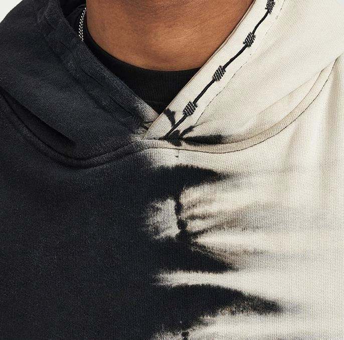 Fabricante OEM com bloco de cores personalizadas bordado casual moletom personalizado com capuz de grandes dimens&otilde;es