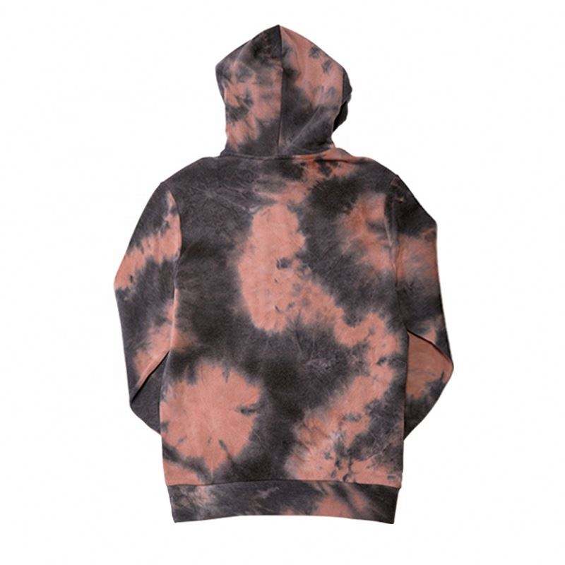 OEM-fabrikant Op maat geborduurd logo Mode-sweater Oversized casual streetstyle tie-dye hoodie voor heren