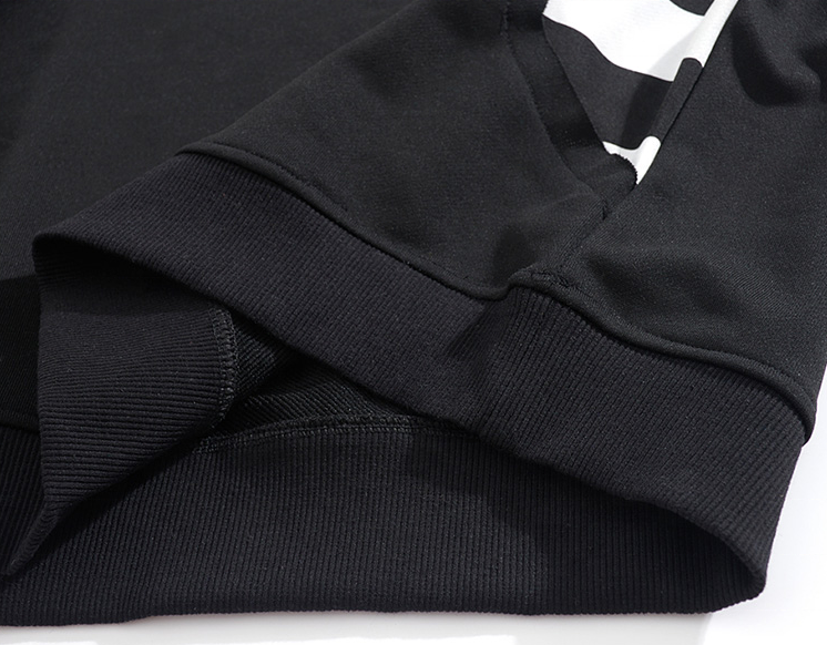 OEM Tillverkare Anpassad Stripe Casual Custom Sweatshirt Plus Size Hoodies Herr Hoodies