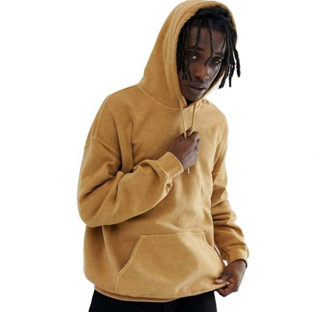 OEM-Hersteller, kundenspezifischer Herren-Kapuzenpullover aus Baumwolle, Vintage-Waschung, &uuml;berf&auml;rbt, &uuml;bergro&szlig;, mit tief angesetzter Schulterpartie