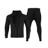 Professionella skr&auml;ddarsydda outfits Enf&auml;rgad Zip Up Hoodie Joggingsset Herr Tv&aring;delad Sweatsuit