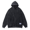 Custom Men Oversized Acid Wash Contrast Stitch Hoodie