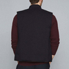 Chaleco acolchado reversible para hombre 100% con cremallera y cuello alto de poli&eacute;ster