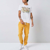 مصنع مخصص السراويل الرجال الرباط الخصر بلون الصوف الرجال عداء ببطء Sweatpants