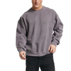 Hoogwaardige herengewassen sweatshirts, oversized herensweatshirts met ronde hals en drop-shoulder