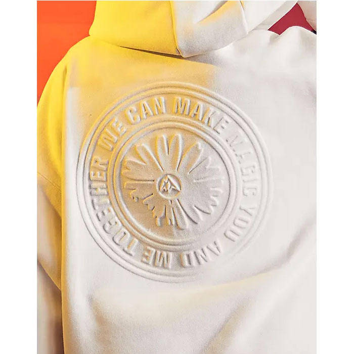 Herren-Sweatshirt aus 100 % Baumwolle mit individuellem Logo, Unisex-Kapuzenpullover mit Buchstabendruck und 3D-Pr&auml;gung