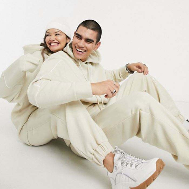Custom Mens Tracksuit ຊຸດ Unisex ທີ່ມີນ້ໍາຫນັກສີແຂງ