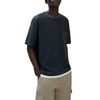 T-shirt personalizzata T-shirt da uomo in cotone a maniche corte lavato con taschino vintage sul petto